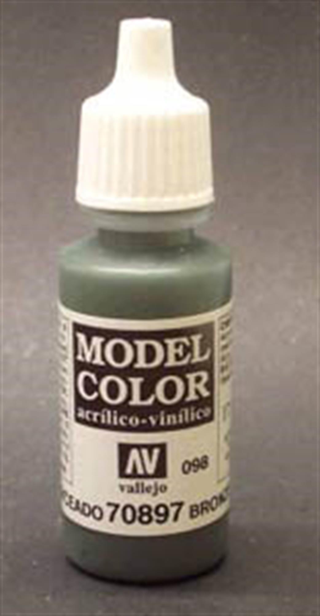 Vallejo  70897 897 Model Color Matt Bronze Green Acrylic Paint 17ml 098