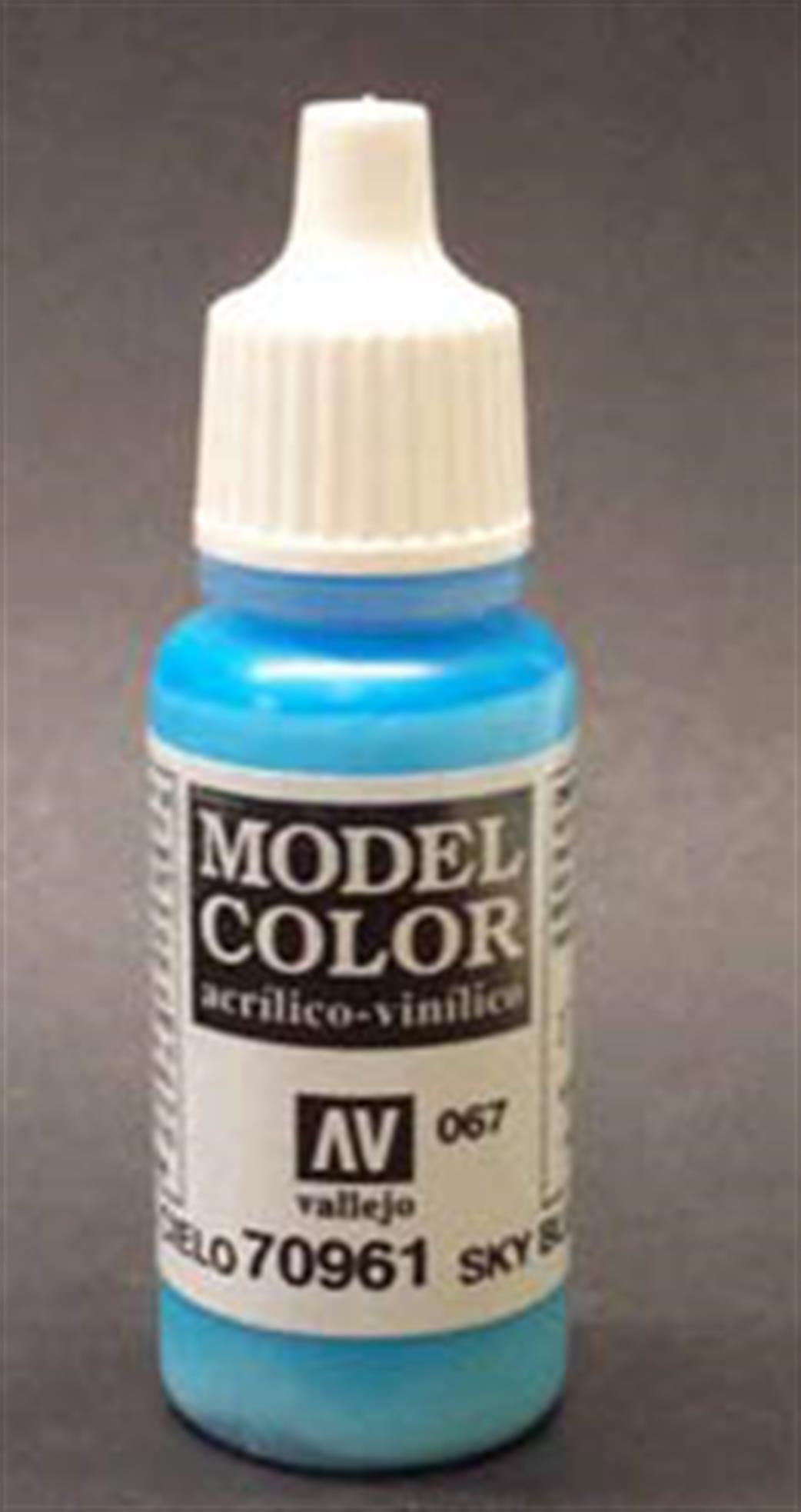 Vallejo  70961 961 Model Color Matt Sky Blue Acrylic Paint 17ml