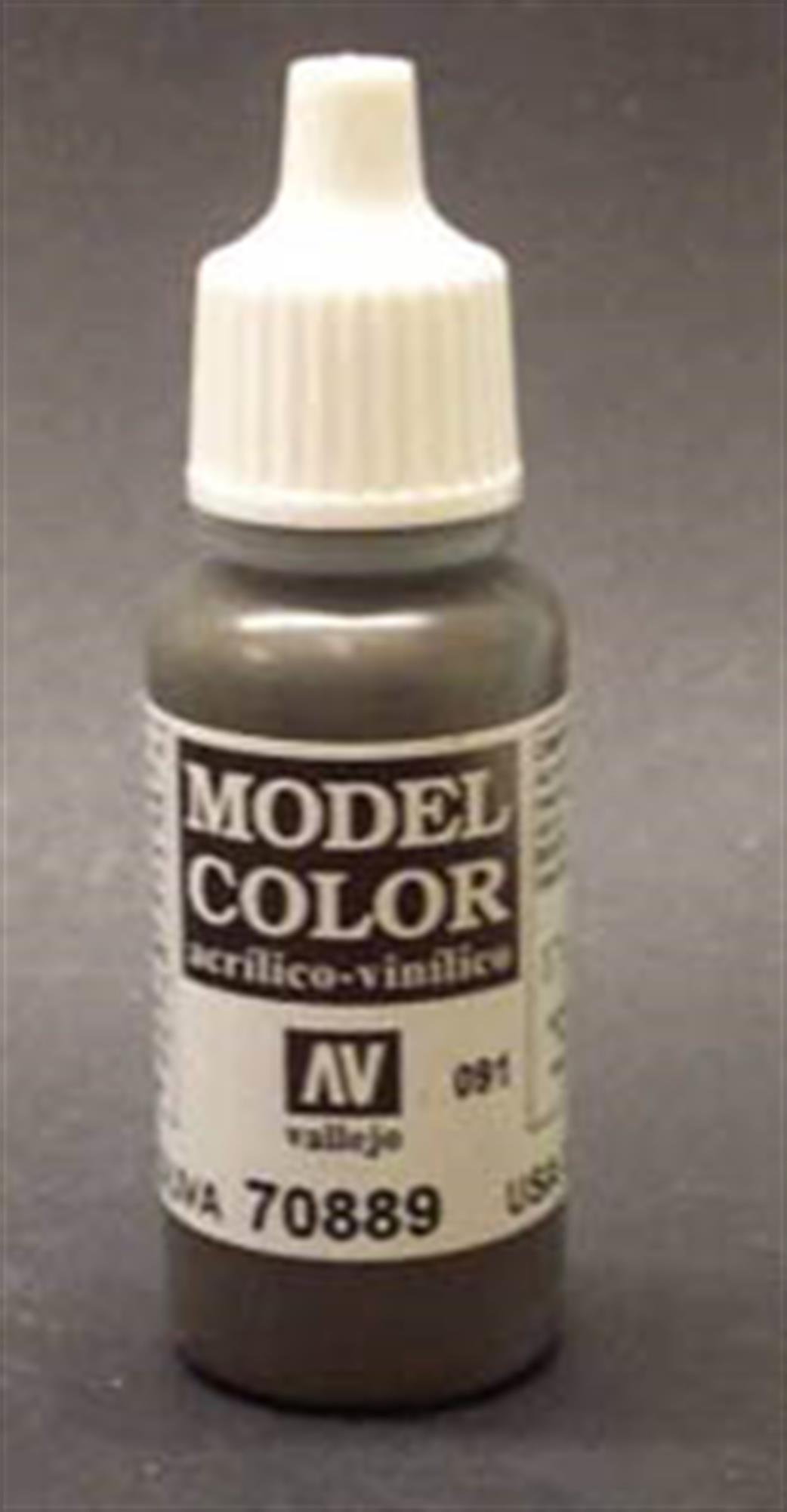 Vallejo  70889 889 Model Color Matt USA Olive Drab Acrylic Paint 17ml 091
