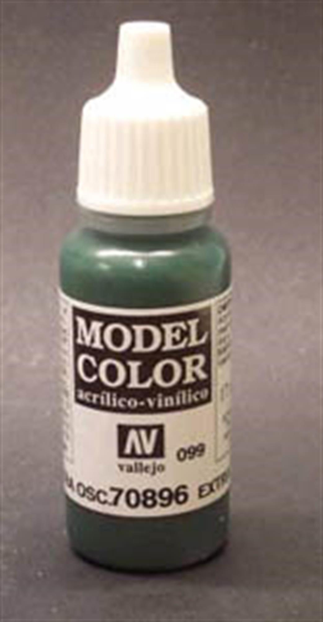 Vallejo  70896 896 Model Color Matt German Camouflage Extra Dark Green Acrylic Paint 17ml 099