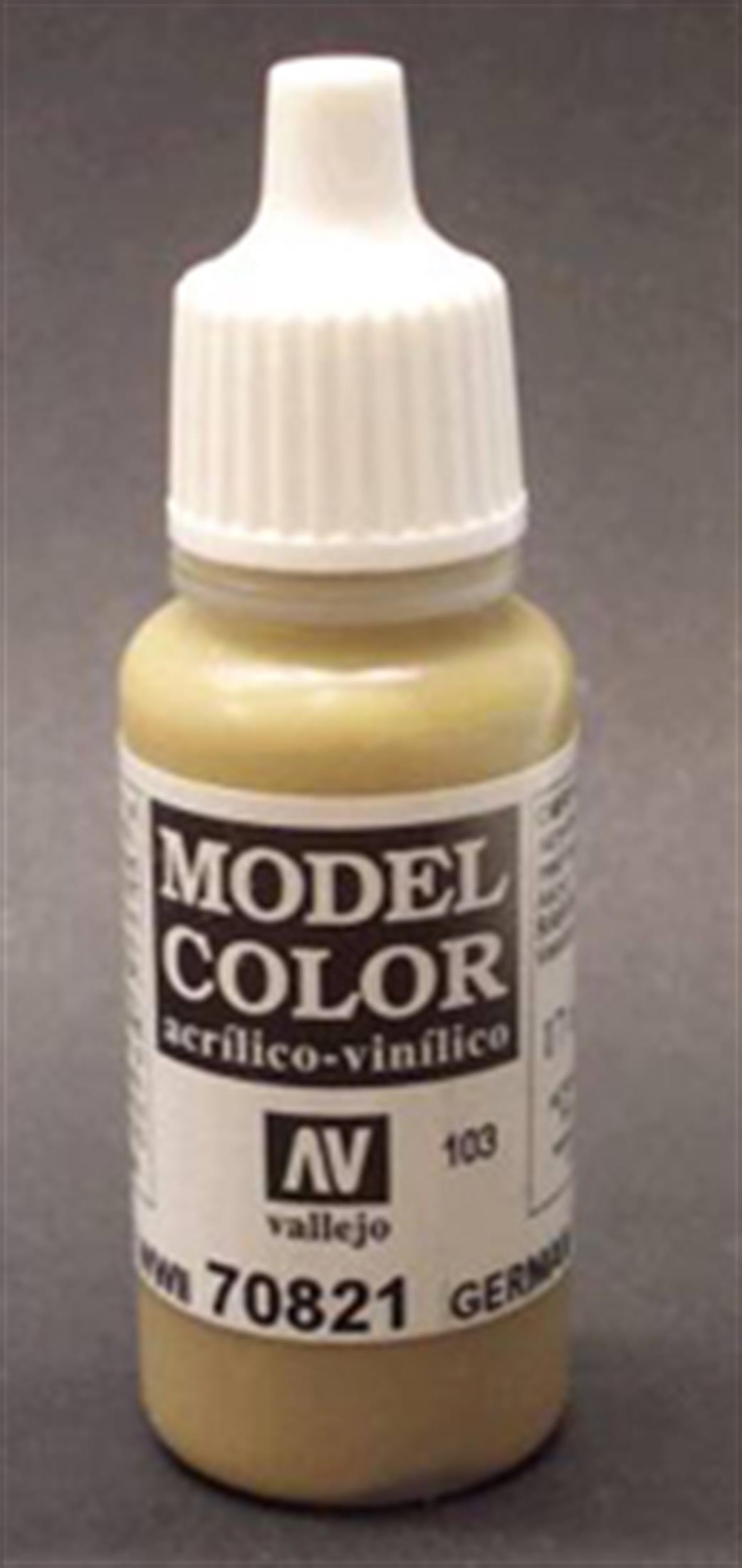 Vallejo  70821 821 Model Color Matt German Camouflage Beige WWII Acrylic Paint 17ml 103