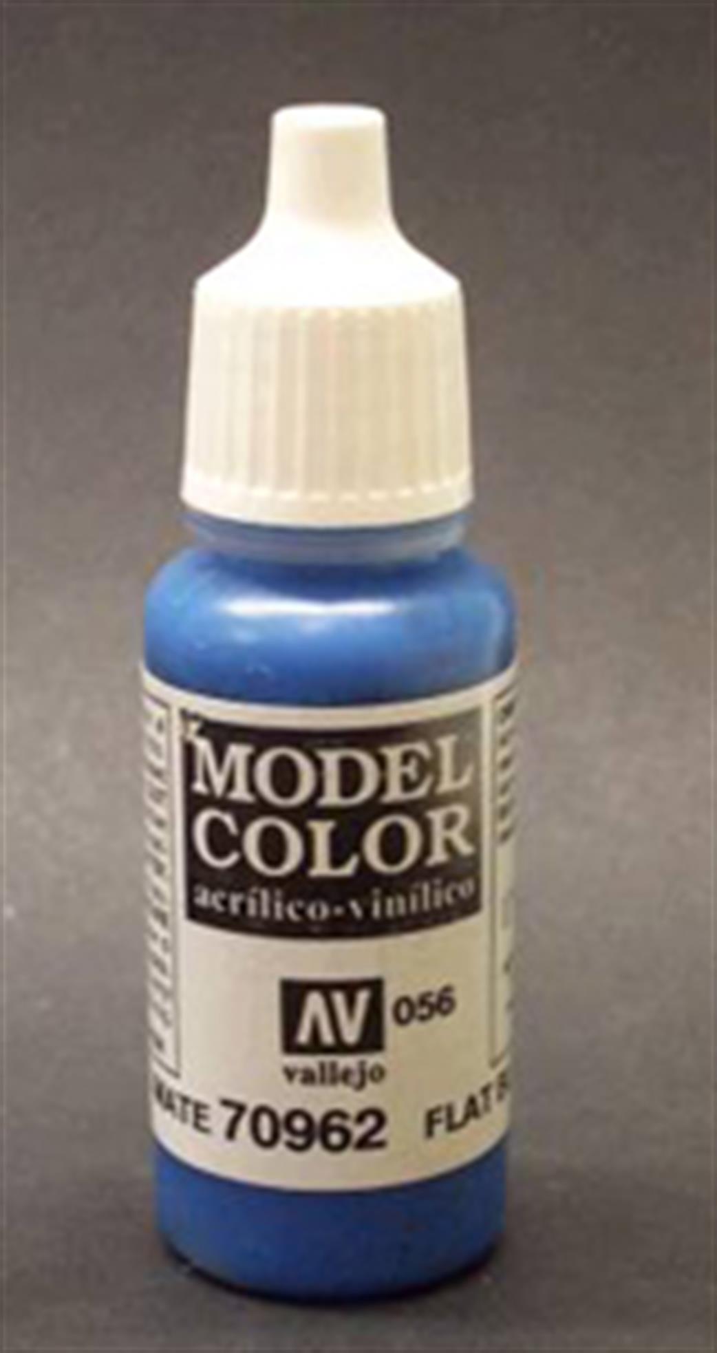 Vallejo  70962 962 Model Color Matt Flat Blue Acrylic Paint 17ml 56