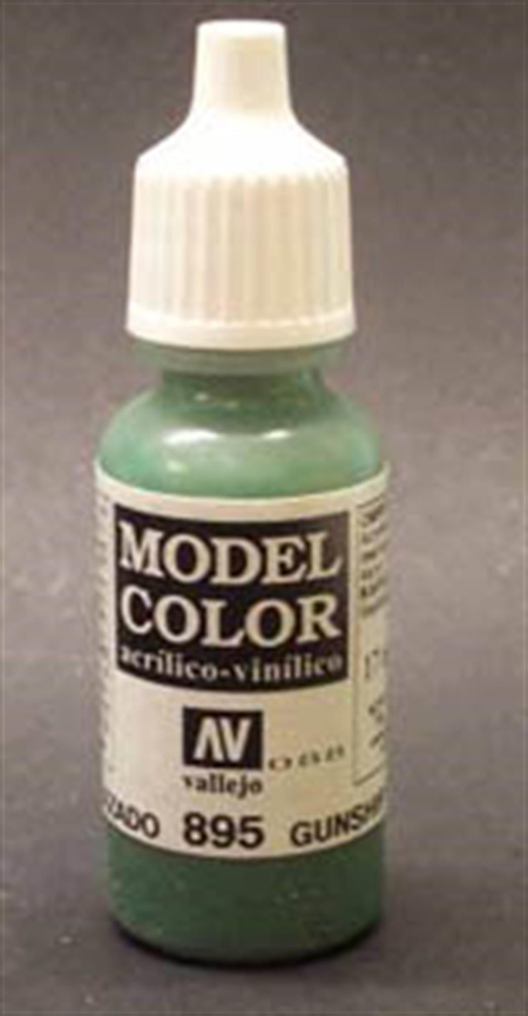 Vallejo  70895 895 Model Color Matt Gunship Green Acrylic Paint 17ml 088