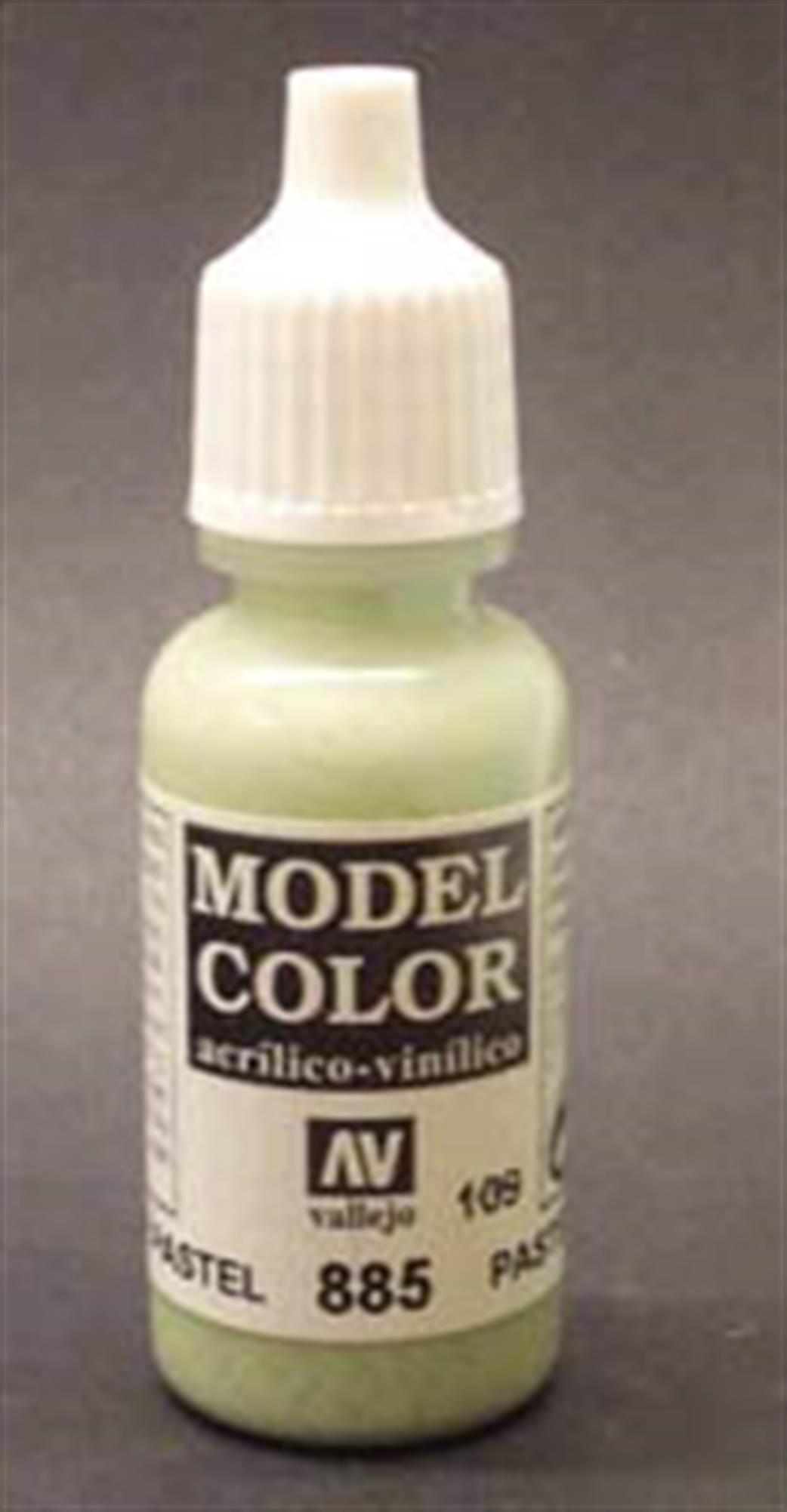 Vallejo Model Color 70885 Pastel Green – 17 Ml Acrylfarbe Für Modellbau, Hoch Pigmentiert, Matt