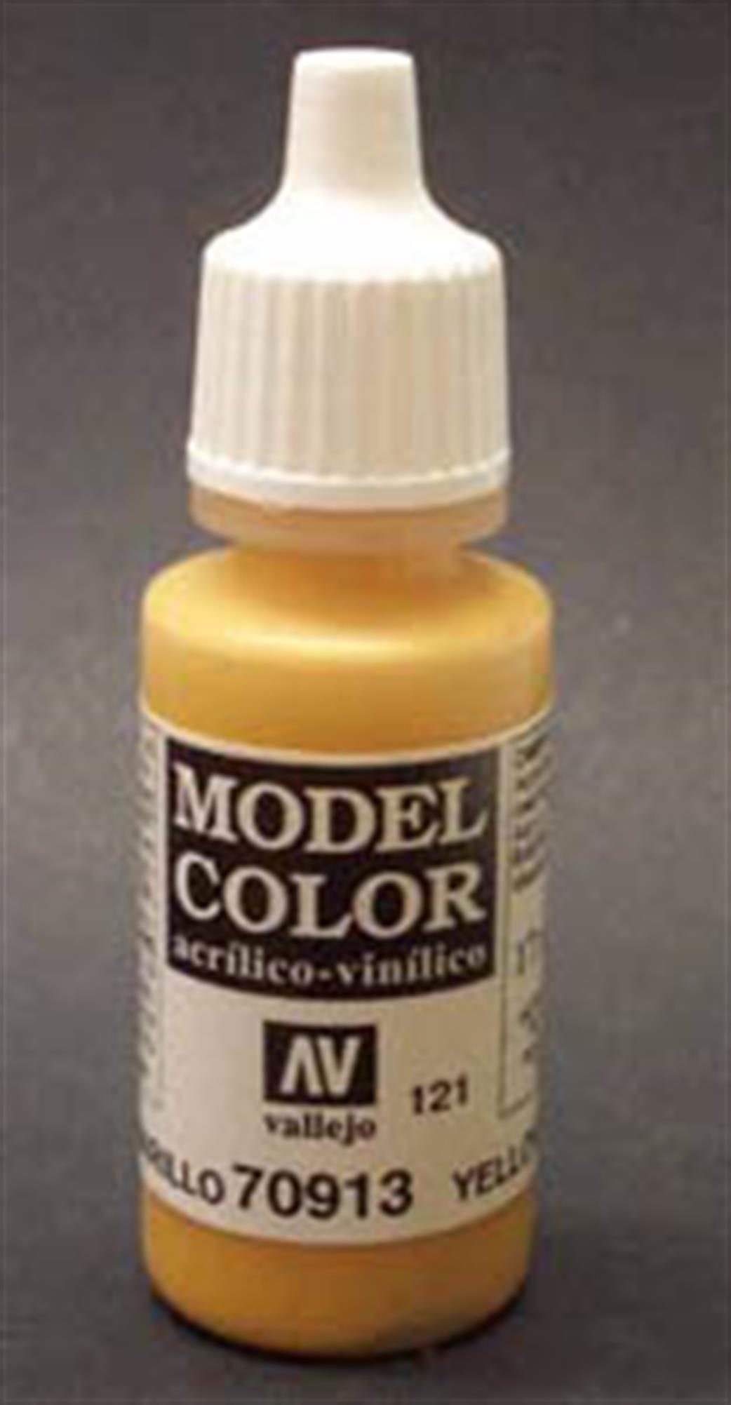 Vallejo  70913 913 Model Color Matt Yellow Ochre Acrylic Paint 17ml 121