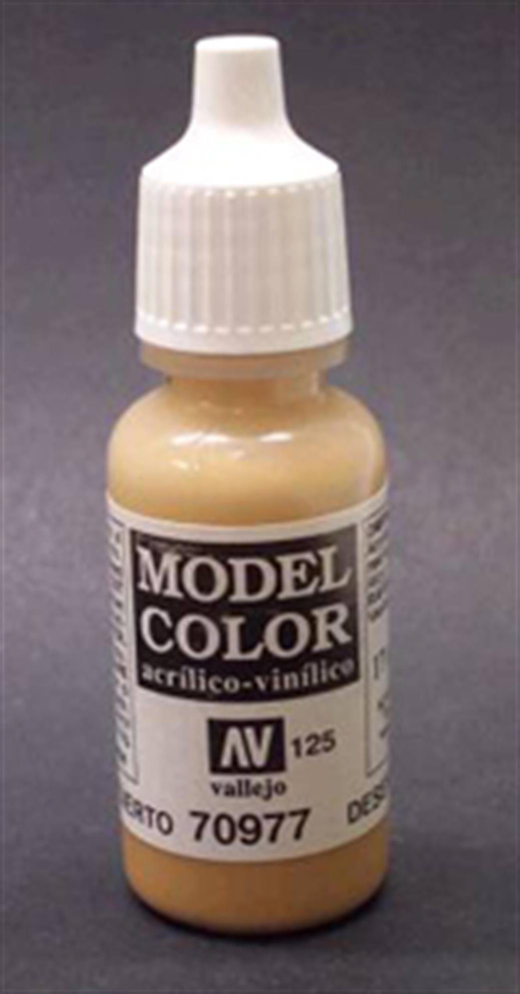 Vallejo 70977 977 Model Color Matt Desert Yellow Acrylic Paint 17ml 125