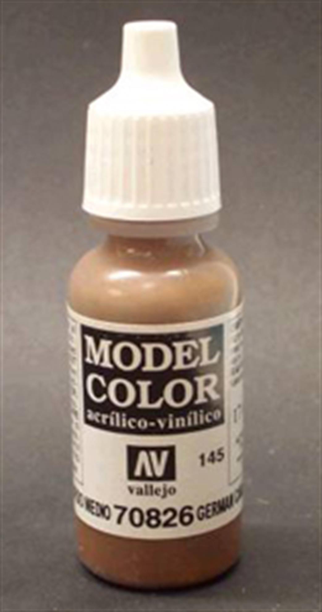 Vallejo  70826 826 Model Color Matt German Camouflage Medium Brown Acrylic Paint 17ml 145