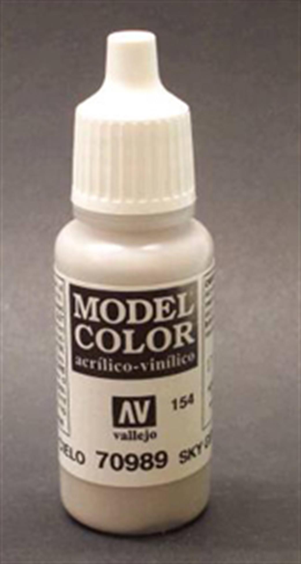 Vallejo 70989 989 Model Color Matt Sky Grey Acrylic Paint 17ml 154