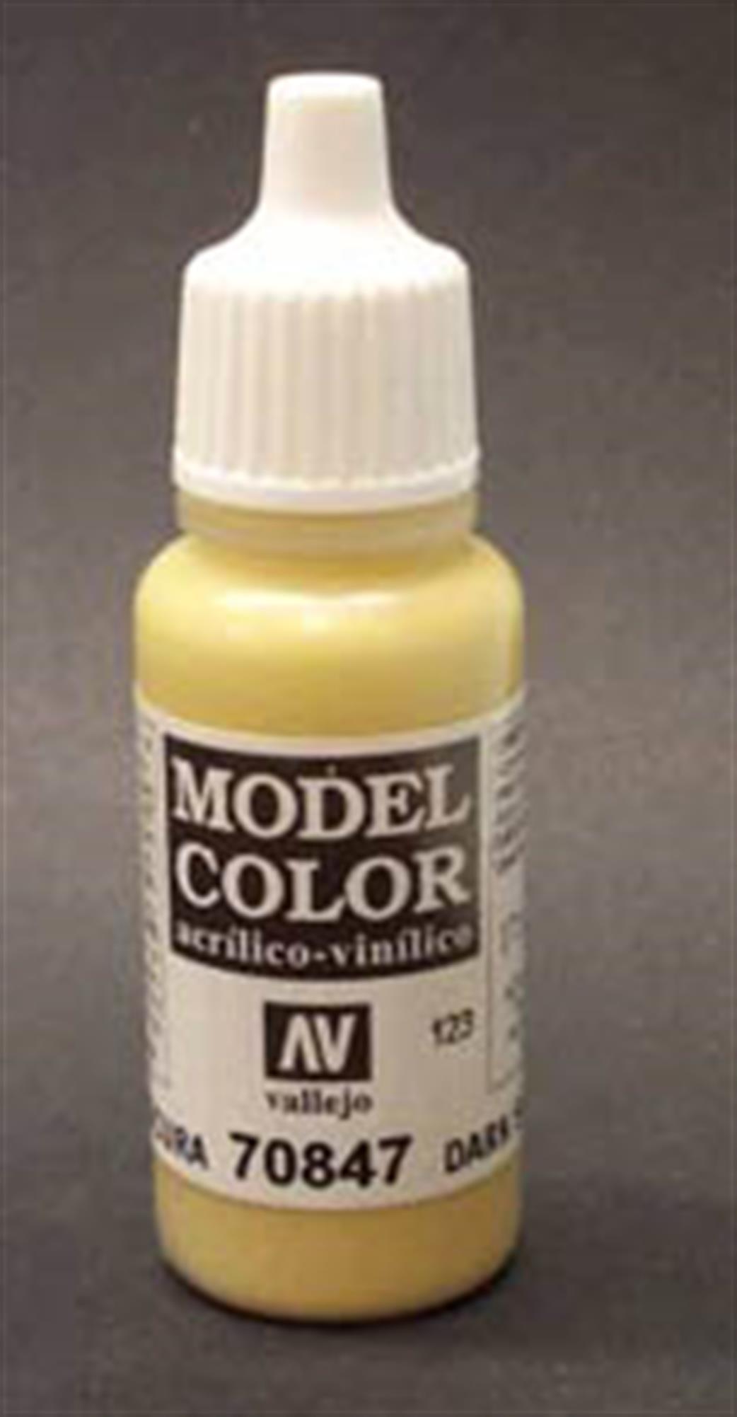 Vallejo  70847 847 Model Color Matt Dark Sand Acrylic Paint 17ml 123