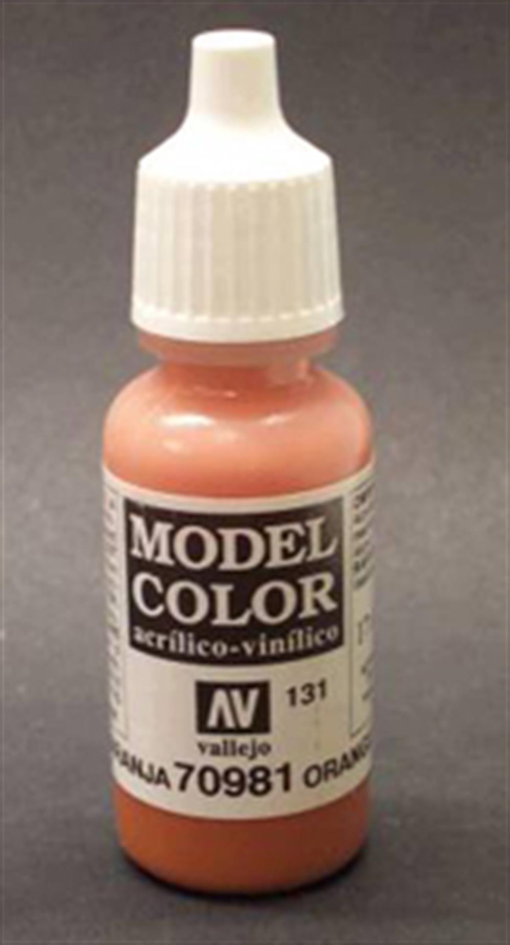 Vallejo  70981 981 Model Color Matt Orange Brown Acrylic Paint 17ml