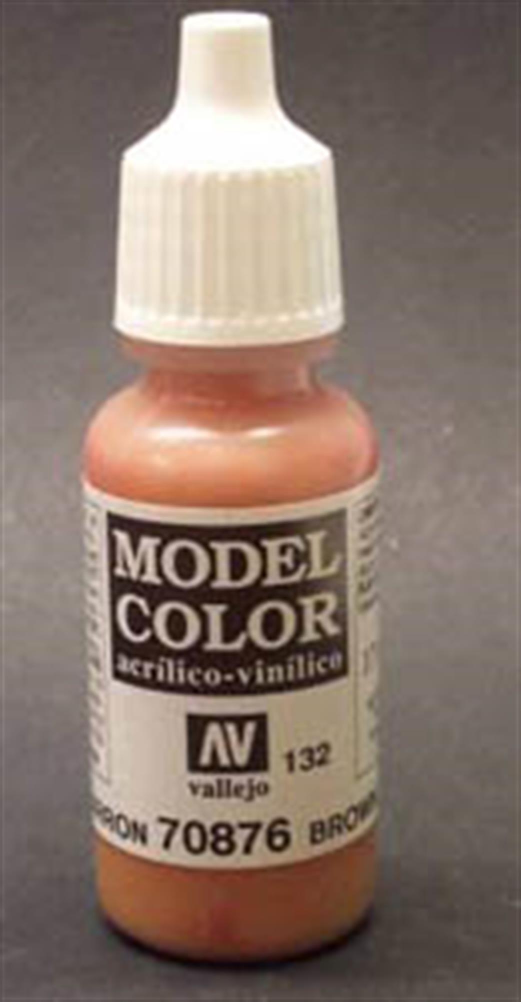 Vallejo  70876 876 Model Color Matt Brown Sand Acrylic Paint 17ml 132