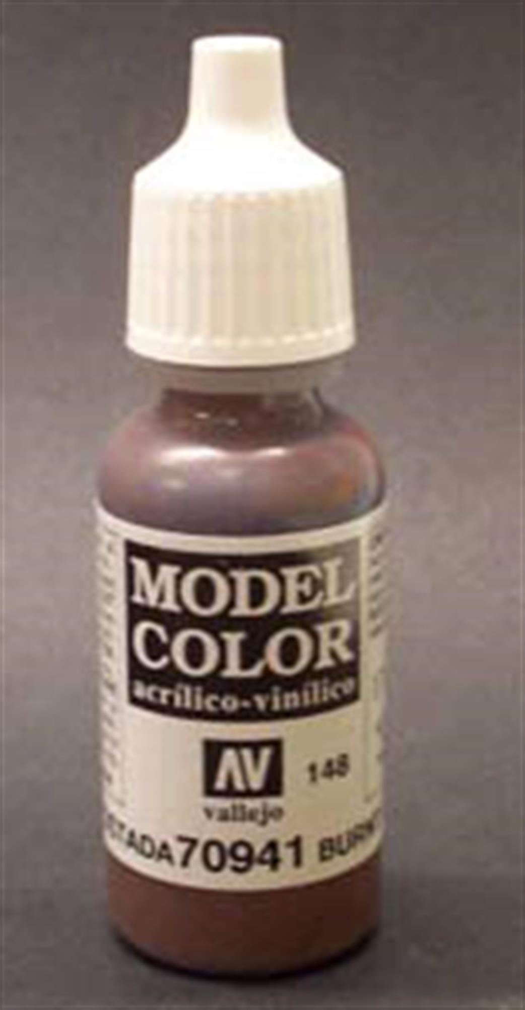 Vallejo  70941 941 Model Color Matt Burnt Umber Acrylic Paint 17ml 148