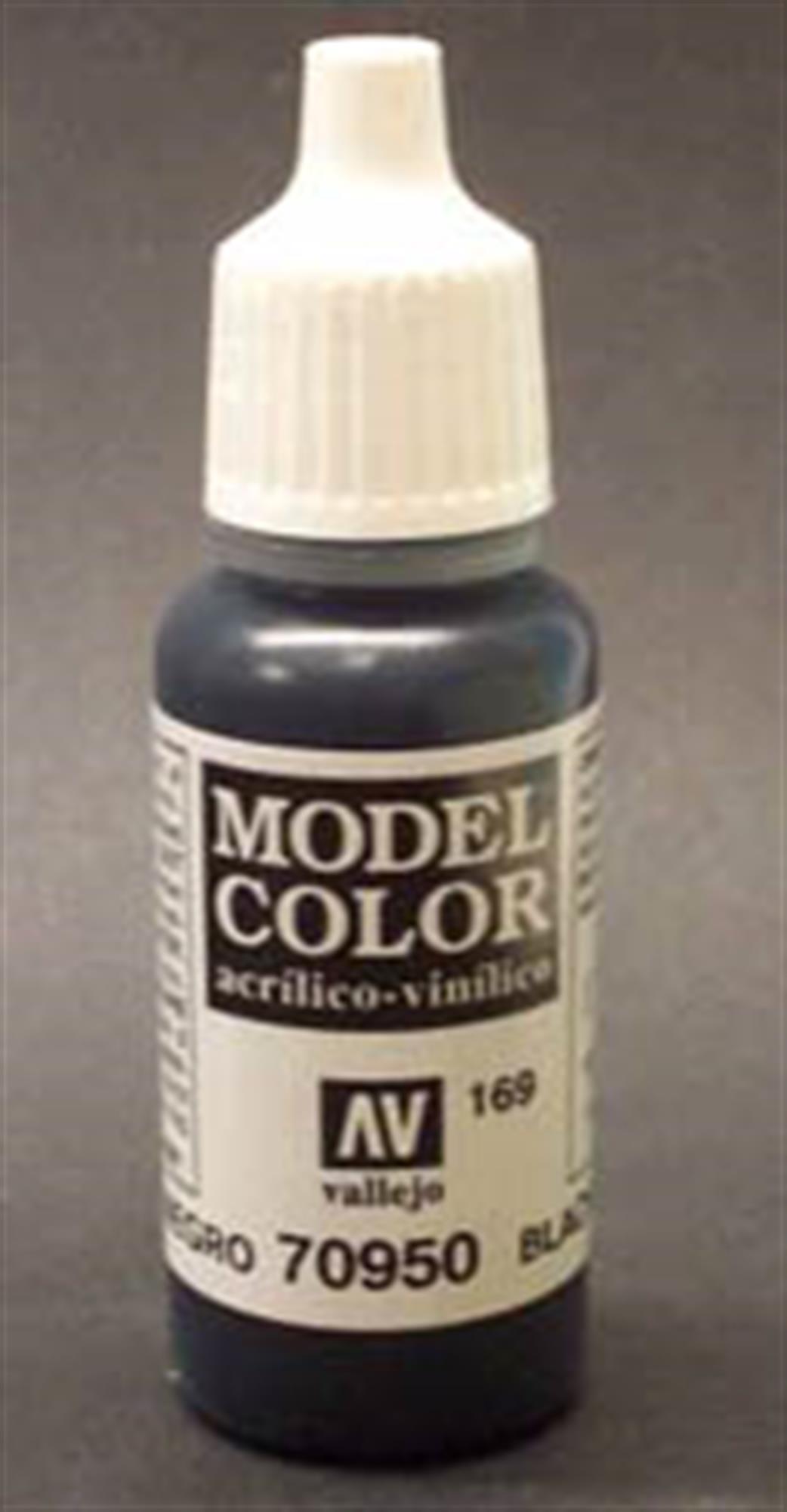 Vallejo  70950 950 Model Color Matt Black Acrylic Paint 17ml 169