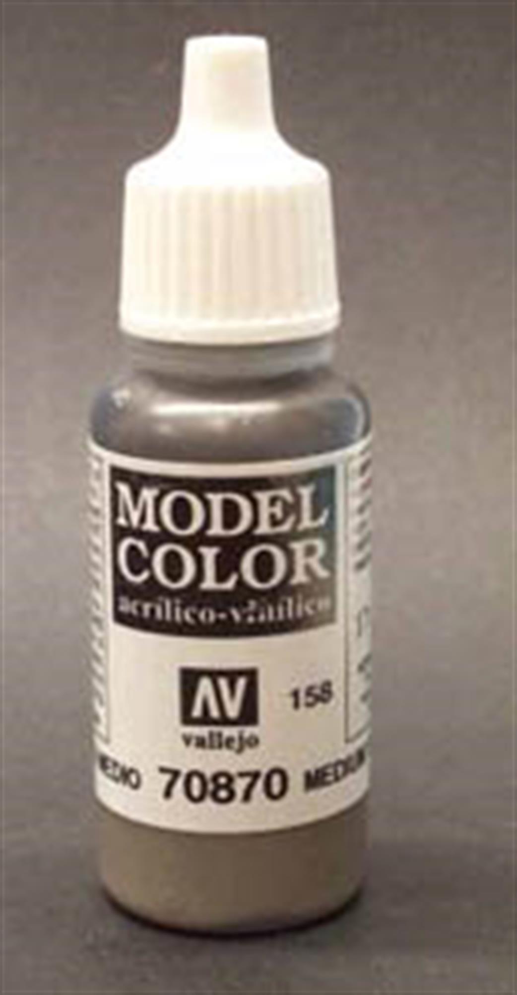 Vallejo  70870 870 Model Color Matt Medium Sea Grey Acrylic Paint 17ml 158