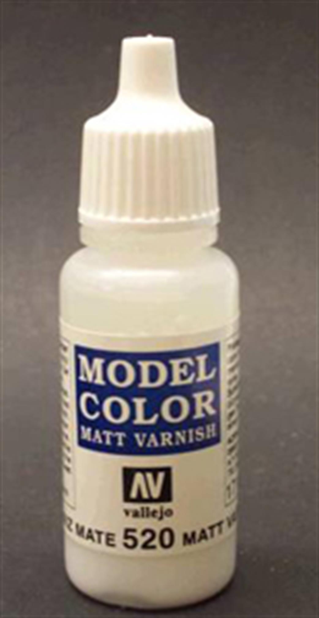 Vallejo Matt Model Color Acrylic Varnish, 17ml