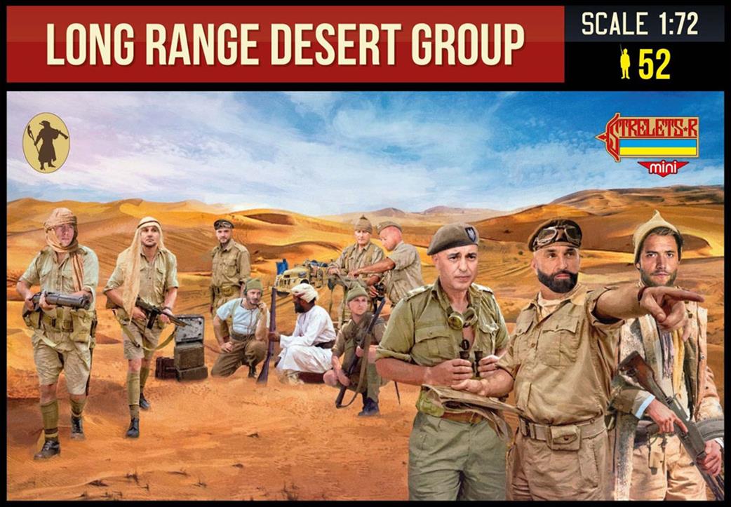Strelets 1/72 M144 British Long Range Desert Group Figure Set