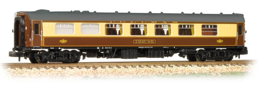 Graham Farish N 374-222 BR Mk1 Pullman Kitchen First Class Car Thrush Umber & Cream