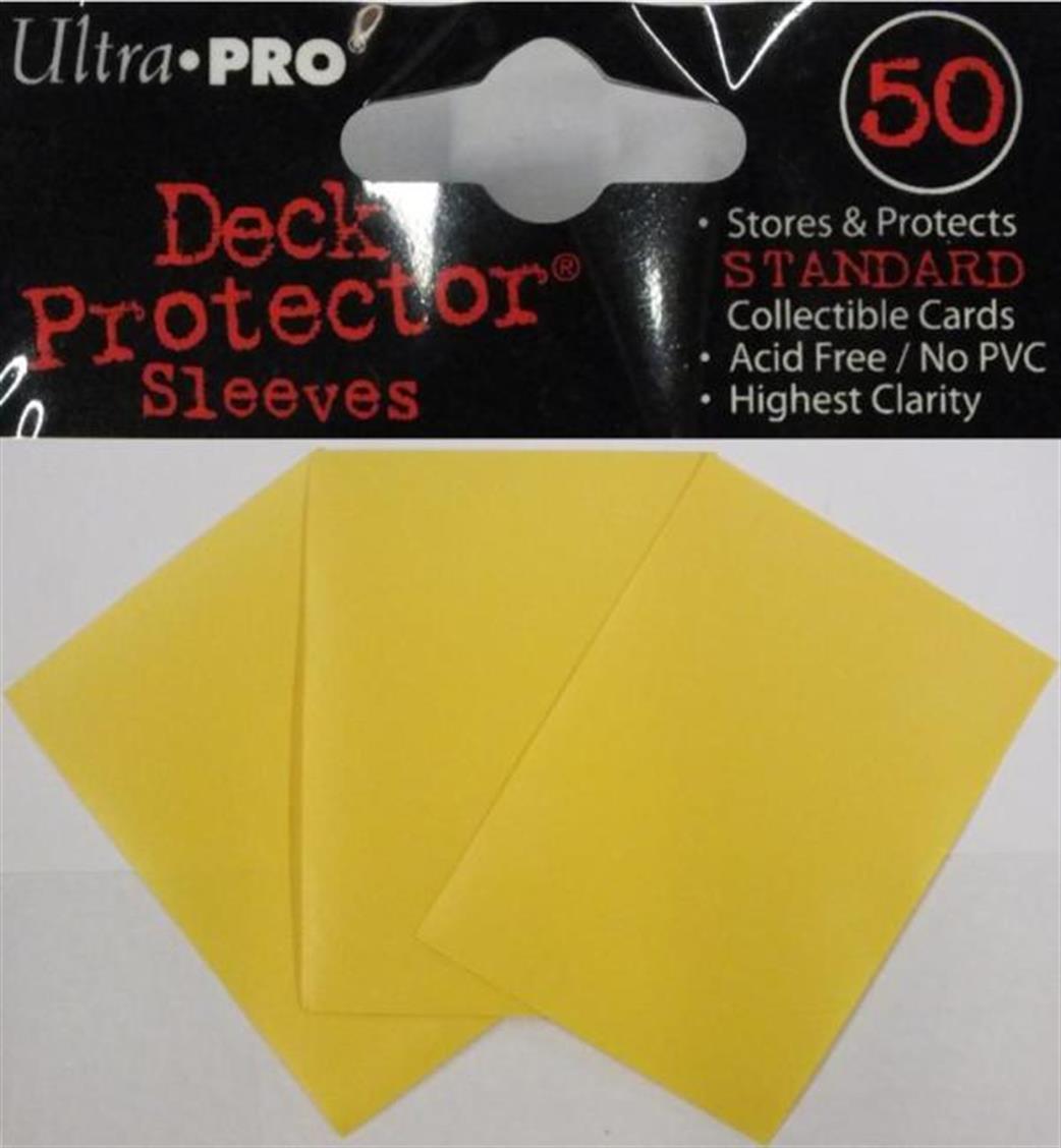Ultra Pro  82675 50 Yellow Deck Protectors
