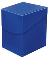 Store and carry up to 100 standard-sized sleeved cards in this sturdy deck box with a self-locking lid design