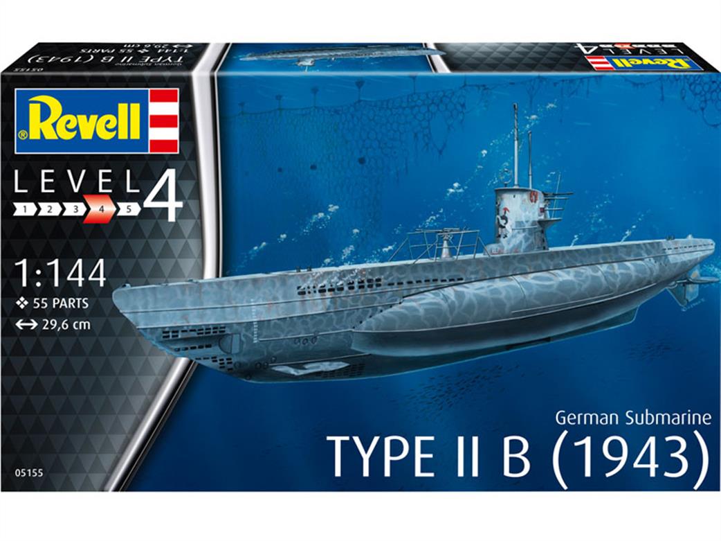 Revell 1/144 05155 German Submarine Type IIB U Boat Kit