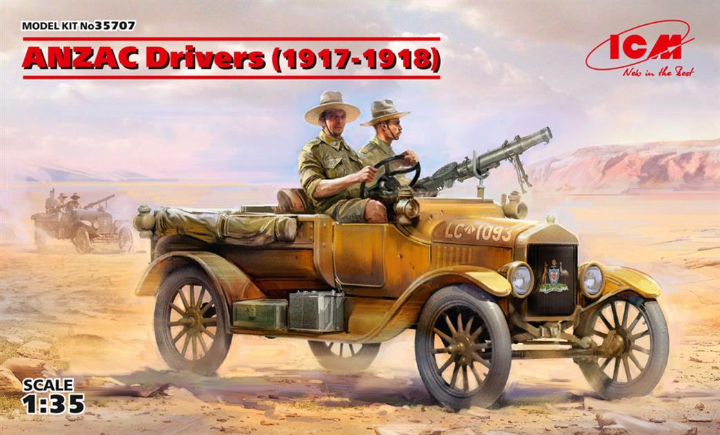 ICM 1/35 35707 Anzac Drivers 1917 1918 Figure Set