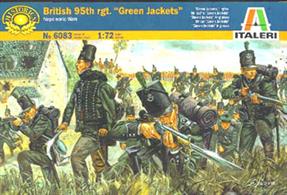 Italeri 1/72 British 95th Rgt Green Jackets Napoleonic Wars Plastic Figures 6083Contains 48 figuresPaints are required to complete the figures (not included)