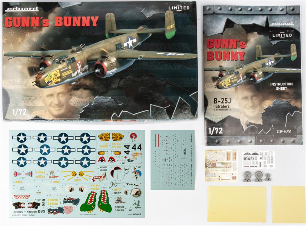 Eduard 1/72 2139 B-25J Mitchell Solid Nose Gunn's Bunny Limited Edition