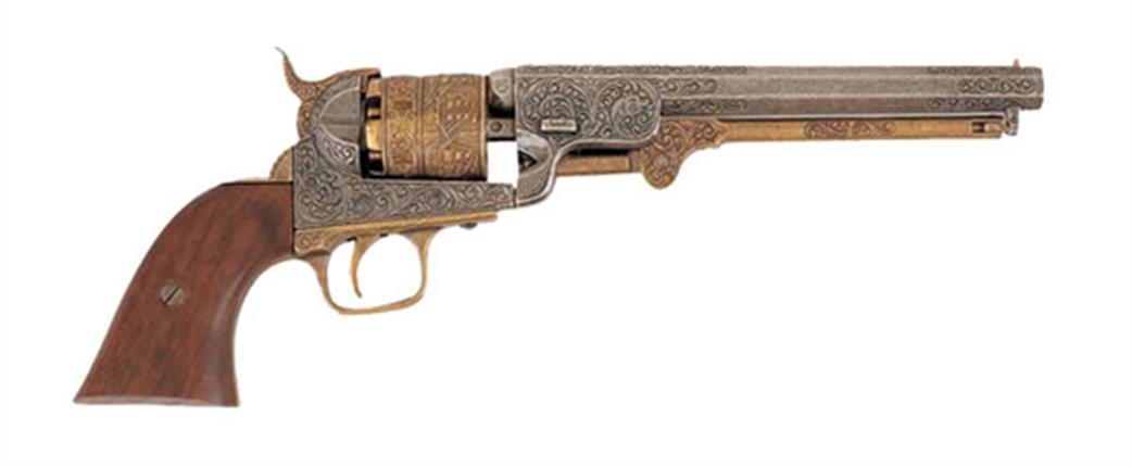 Denix 1/1 1040L 1851 USA Navy Colt Revolver in Brass