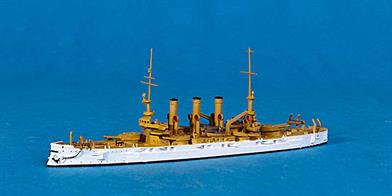 New for 2012! An "N" model of a US battleship in white and buff livery.