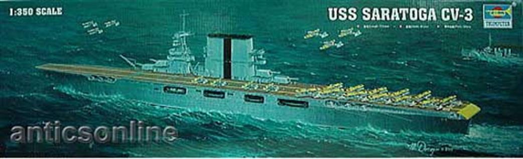Trumpeter 05607 USS Saratoga CV-3 WW2 American Carrier 1/350