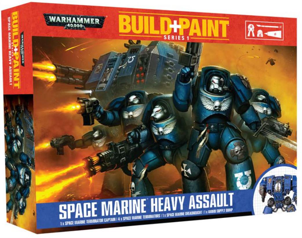 Revell  99 17 20 01 001 Warhammer 40000 Space Marine Heavy Assault Build & Paint Series 1