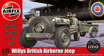 Airfix 1/72 Willys Jeep Trailer &amp; 6Pdr Gun Kit A02339Number of Parts 71Length 47Glue and paints are required 