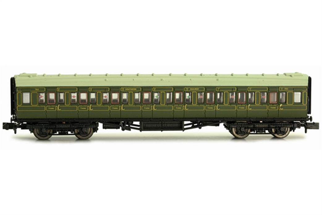 Dapol N 2P-012-103 Maunsell Coach SR 3rd Class Lined Green 780
