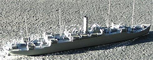 Modelled here in wartime grey with painted decks. GLR also make Caronia in WW1 dazzle camouflage.
