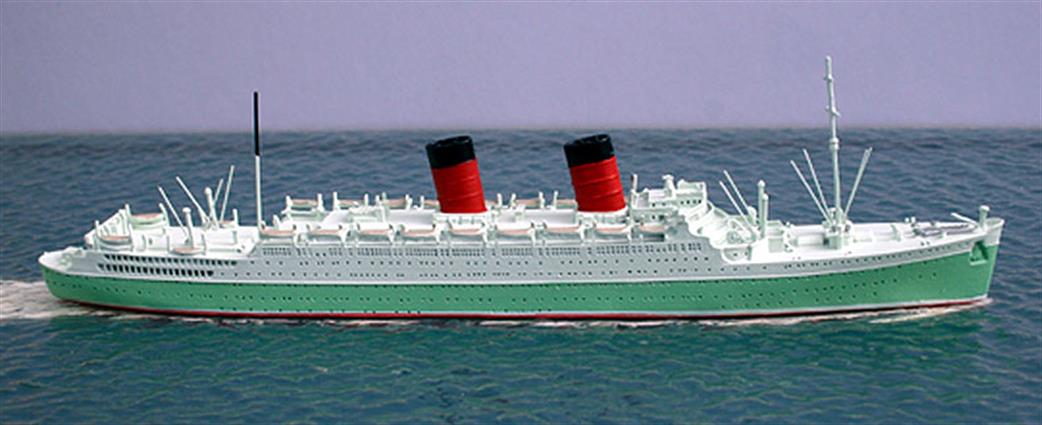 CM Models CM152A Mauretania (II), in Cunard cruise ship green livery 1/1250