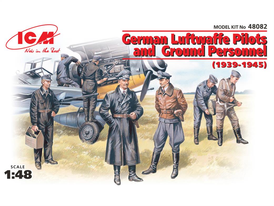 ICM 48082 German Luftwaffe Pilots and Ground Personnel 1/48