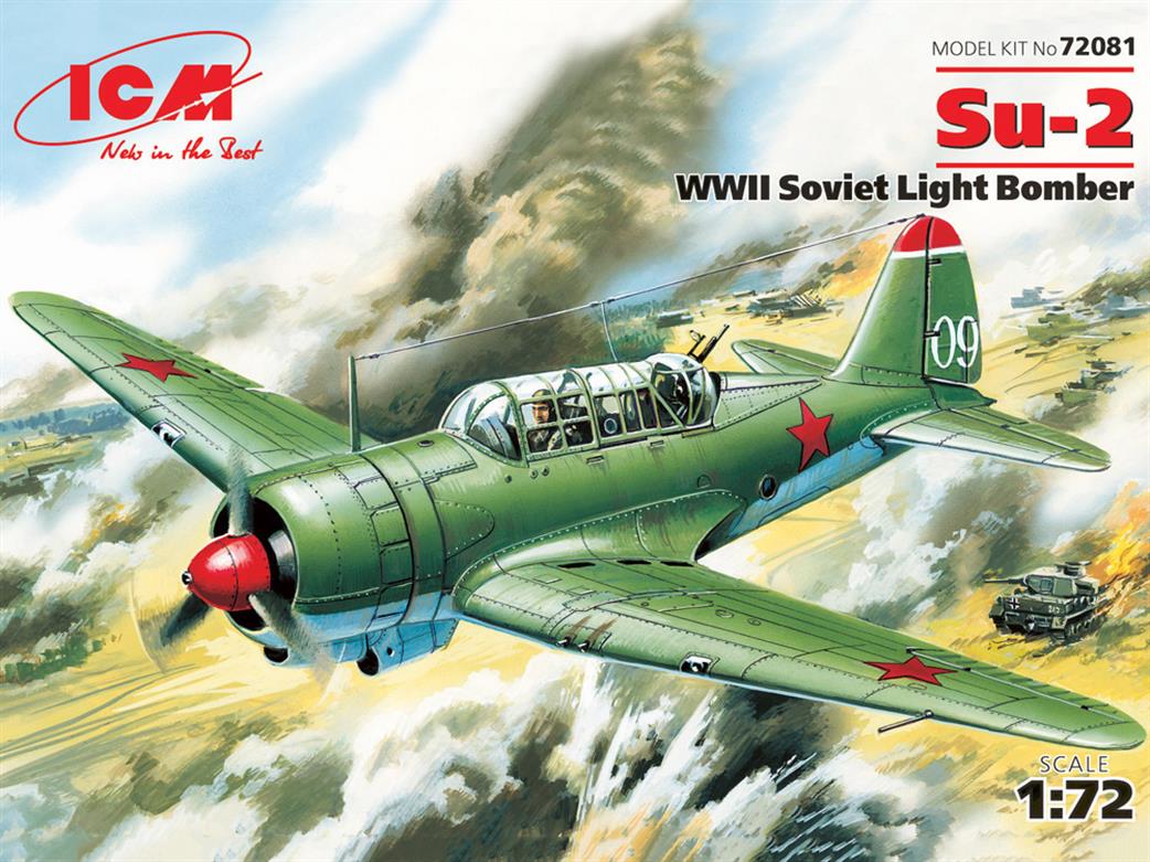 ICM 1/72 72081 Soviet Su-2 WW2 Light Bomber