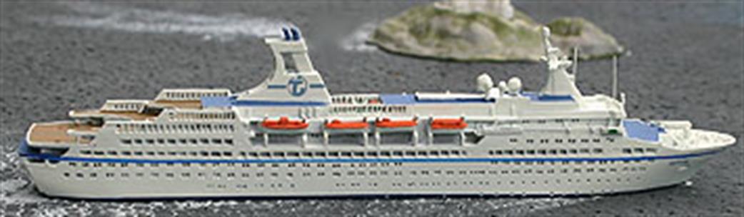 Albatros 1/1250 AL77N  MS Astor waterline die-cast metal of this cruise ship.