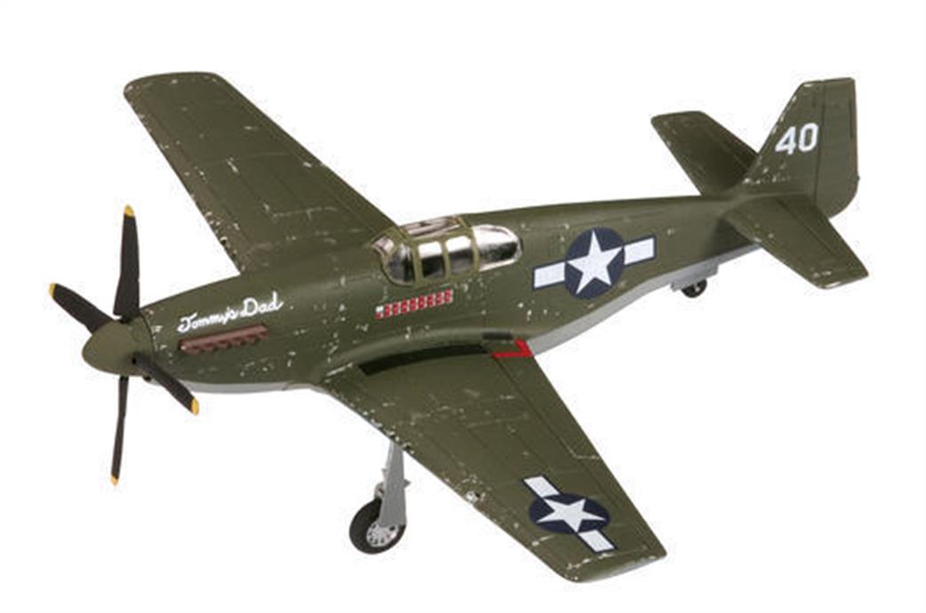 Corgi 1/72 AA37104 Preowned USAF P15B Mustang Tommys Dad Diecast model Aircraft