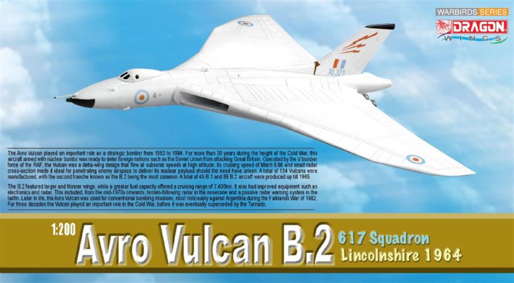 Dragon Wings 1/200 52007 Avro Vulcan B.2 617 Squadron Lincs 1964