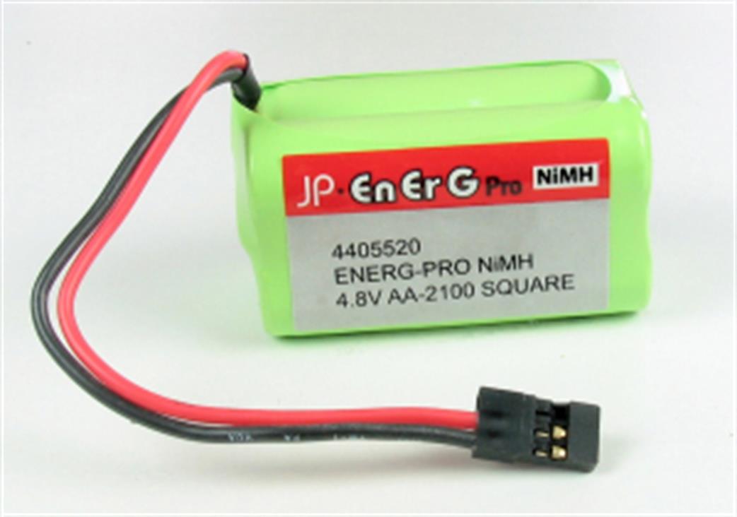Energ-Pro  4405520 4.8v 2100mAh Ni-Mh RX Battery Pack Universal Plug Square