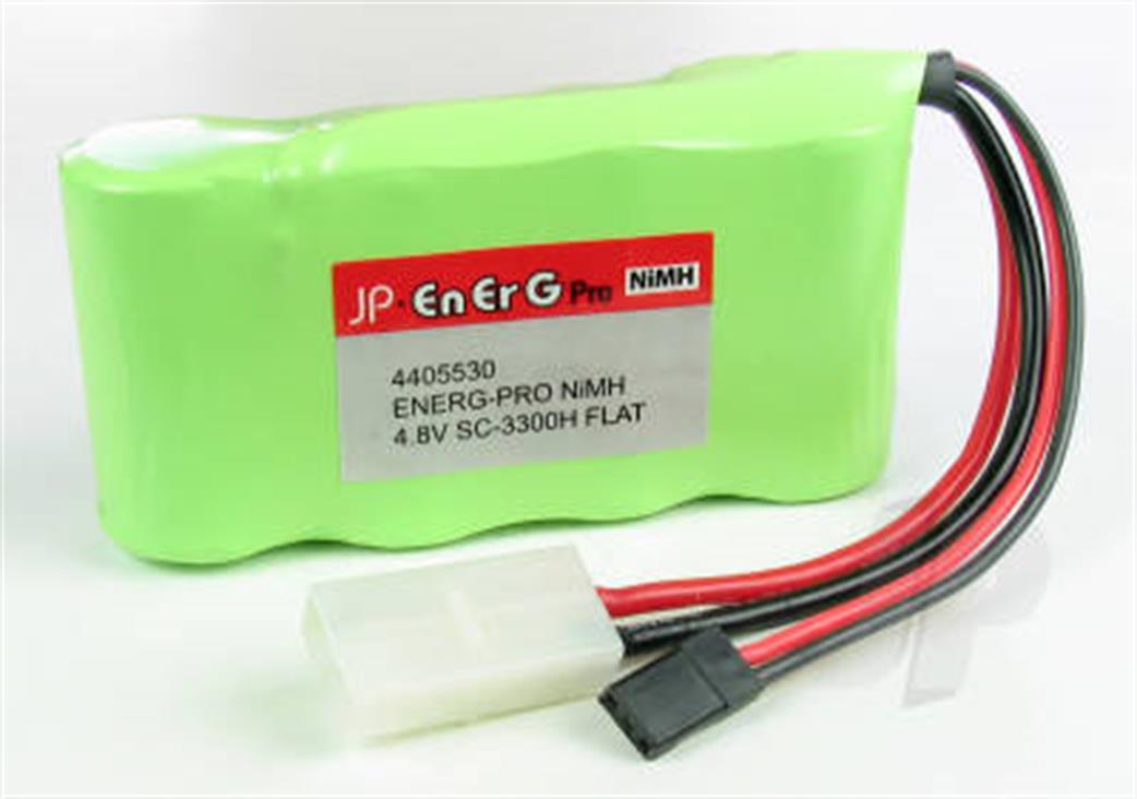 Energ-Pro  RDNA0662 4.8v 3000mAh Ni-Mh RX Battery Pack UNi or Tamiya Connector Flat