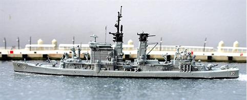 A 1/1250 scale second-hand model of USS Albany CG 10 by Optatus Opt-S9.This is a rare model of a modified post war cruiser and is super-detailed as Optatus models usually are but this model may be missing some of the fine whip aerials and mast components and is priced accordingly; see photograph.