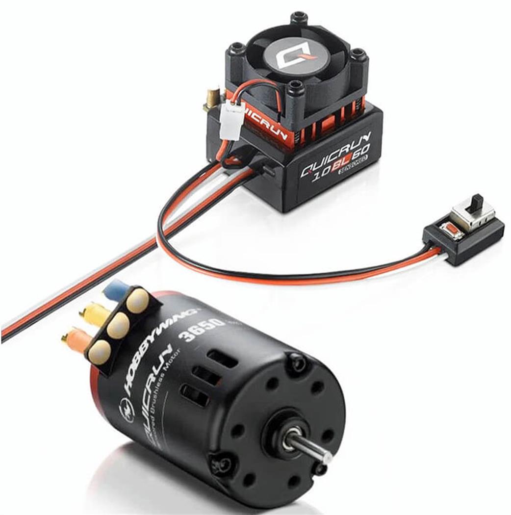 Hobbywing  HW38020381 Quicrun Combo QR10BL120 Esc, G2 10.5T Motor w/connectors