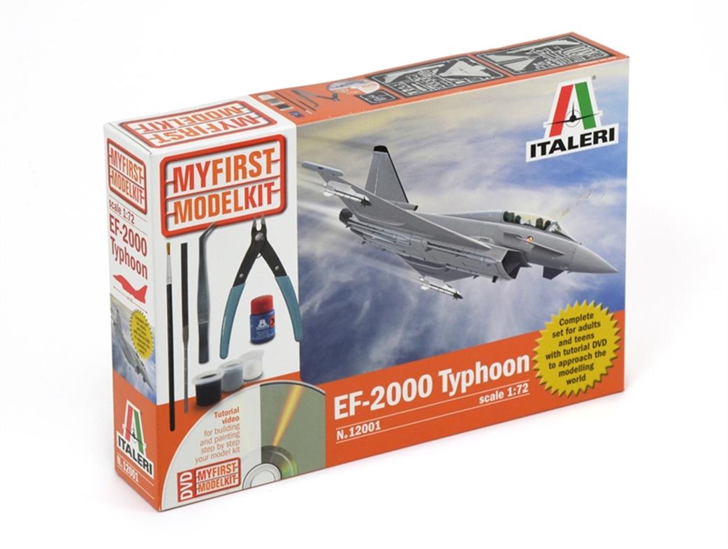 Italeri 1/72 12001 My First Model Kit EF-2000 Typhoon Fighter Kit