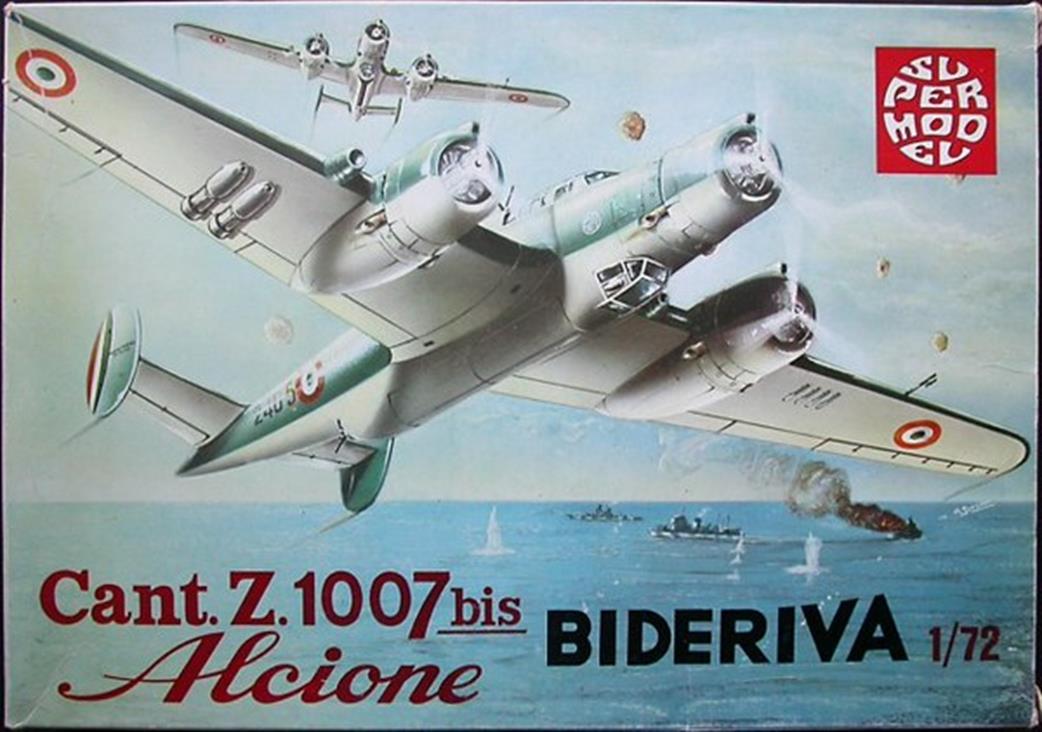 Supermodel 1/72 10-006 Cant Z1007bis Alcine Bideriva Aircraft Kit