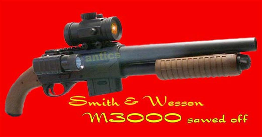 Cybergun  320703 S + W M3000 6mm BB Pump Action Shotgun with sight 1/1