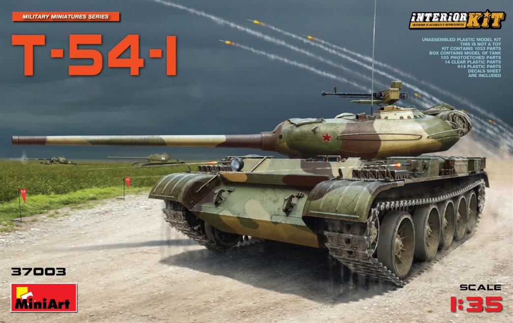 MiniArt 1/35 37003 T-54-I Russian Medium Tank
