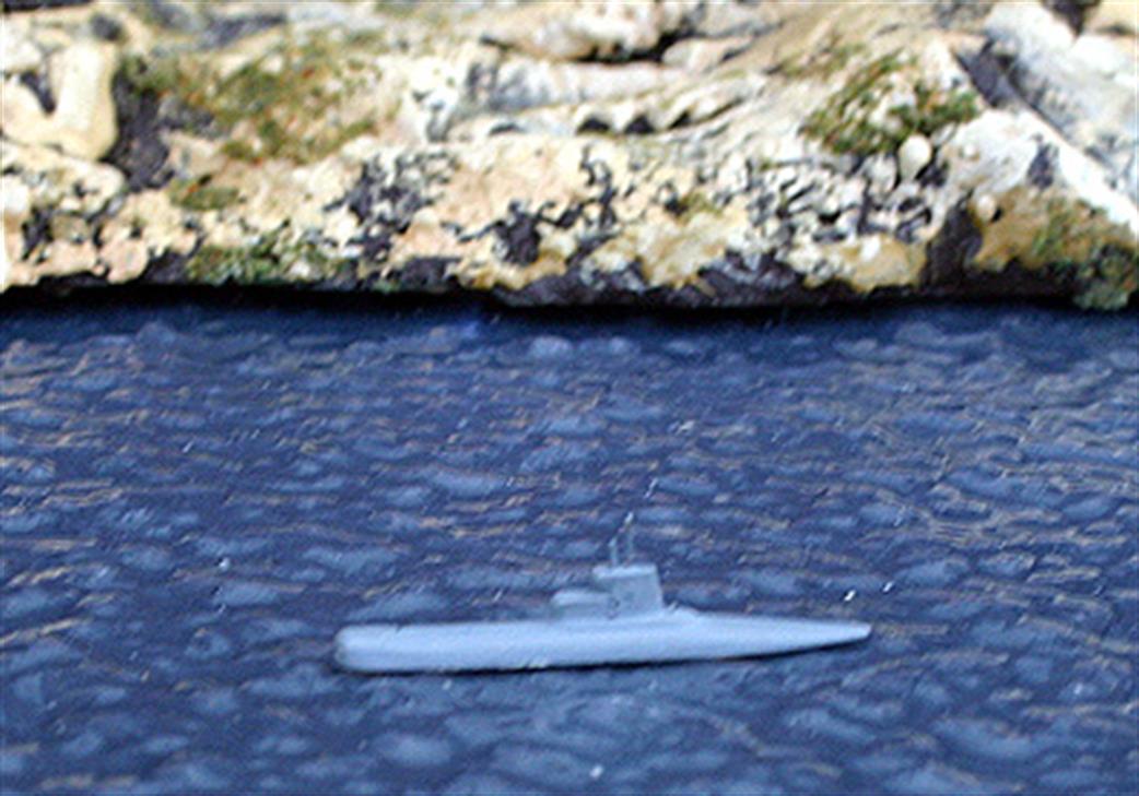 Hansa 1/1250 S82 U-1, the first German type 201 submarine, 1962