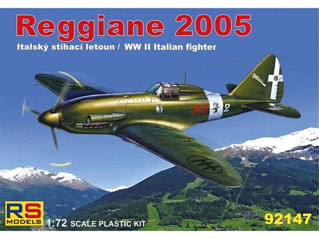 RS Models 92147 Reggiane 2005 WW2 Italian Fighter Kit 1/72
